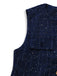 Gilet con cintura e bottoni in tweed anni '60