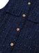 Gilet con cintura e bottoni in tweed anni '60