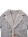 Cappotto in camoscio di media lunghezza con revers anni '30