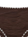Set bikini beige e marrone anni '50 a costine con scollo all'americana