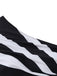 Costume da Bagno One-Shoulder Zebra con Stampa con Cut-Out Anni '60 6