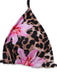 3PCS Bikini con stampa floreale leopardata anni '60