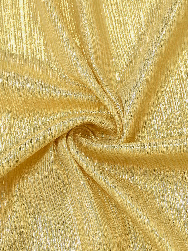 Copricostume con fiocco metallico dorato anni '80