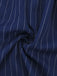 Abito camicia a righe con scollo a V blu anni '60