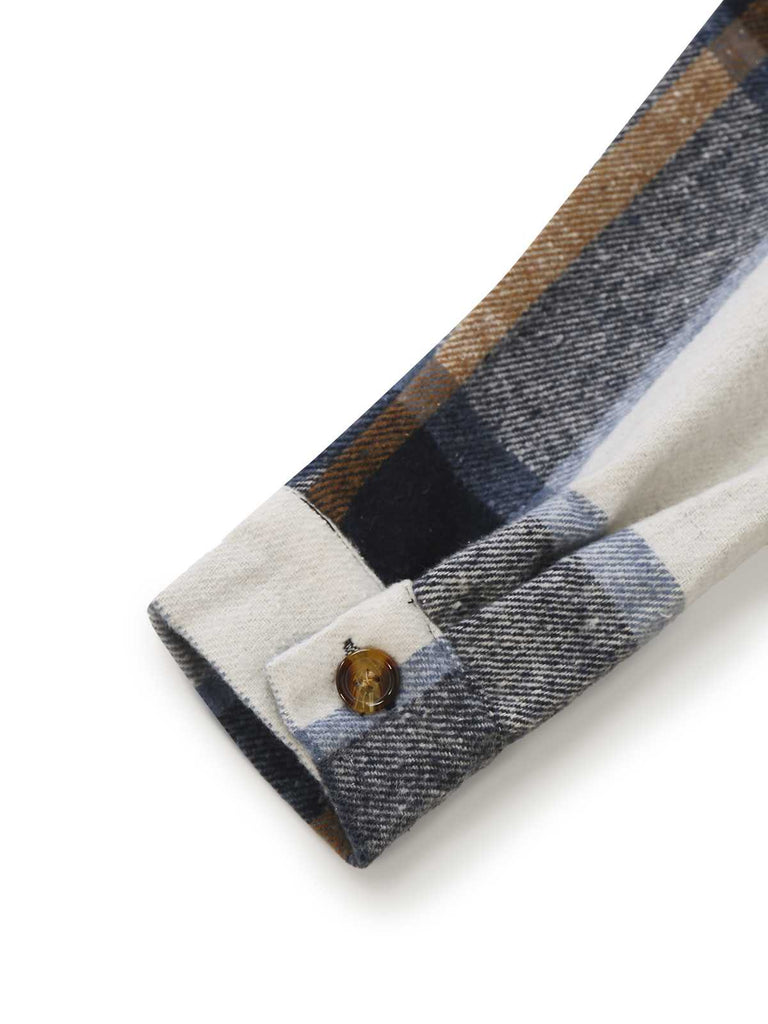 Abito camicia a quadri con cintura multicolore anni '60