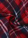 Completo abito patchwork senza spalline a quadri rosso anni '60