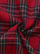 2PCS Pigiama a quadri natalizio rosso anni '30