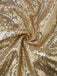 Abito da sera in paillettes con spalle scoperte oro anni '80