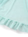 [Prevendita] Completo intimo in pizzo con fiocco e volant blu acqua anni '80