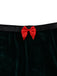 2PCS Completo top e gonna in velluto natalizio del 1970