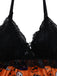 Pigiama in pizzo patchwork con stampa Halloween anni '60