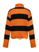 Maglione a maglia con pipistrello Halloween arancione anni '50