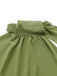 Abito midi verde anni '30 in chiffon con schiena scoperta