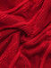 Abito floreale in maglia con maniche a campana e fiocco rosso anni '60