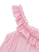 Camicia da notte babydoll in rete in pizzo con fiocco anni '50