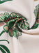 Tuta lunga boho floreale patchwork con lacci bianco anni '70