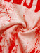 Abito con stampa sangue horror Halloween rosso anni '50