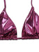 Bikini metallizzato con scollo all'americana anni '70