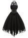 Abito in pizzo gotico steampunk di Halloween anni '80