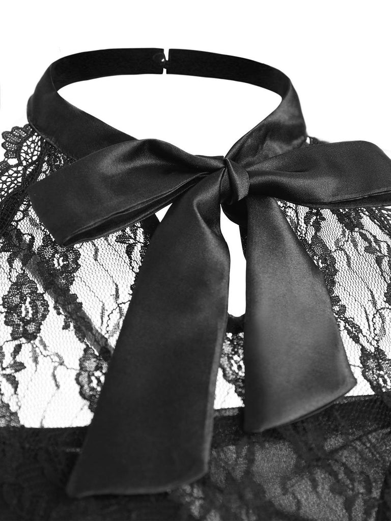 Abito in pizzo gotico steampunk di Halloween anni '80
