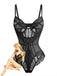 Lingerie-nero-anni '8- in-pizzo-floreale-body-intimo