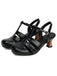 Mary Jane Cutout Ankle T-Strap Chunky Heels, vintage shoes, retro heels - perfect for women who love vintage and retro fashion