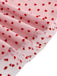 Abito in rete a cuore floccato patchwork nero anni '50