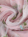 Abito con fiori ricamati a maniche a sbuffo in rete anni '50