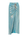 Copricostume perline luccicanti blu anni '30