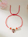 Bracciale regolabile intrecciato a forma di cuore per San Valentino