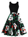 Abito patchwork senza maniche di Halloween anni '50