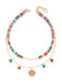 Collana natalizia con campanelle di perline a strati
