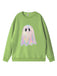 Felpa vintage con fantasma Halloween anni '80