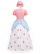 Abito Rosa a Pois con Maniche a Sbuffo Cosplay Bo Peep Anni '40 3