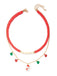 Collana natalizia con campanelle di perline a strati