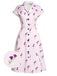 [Prevendita] Abito con risvolto Petunia viola anni '40