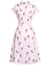 [Prevendita] Abito con risvolto Petunia viola anni '40
