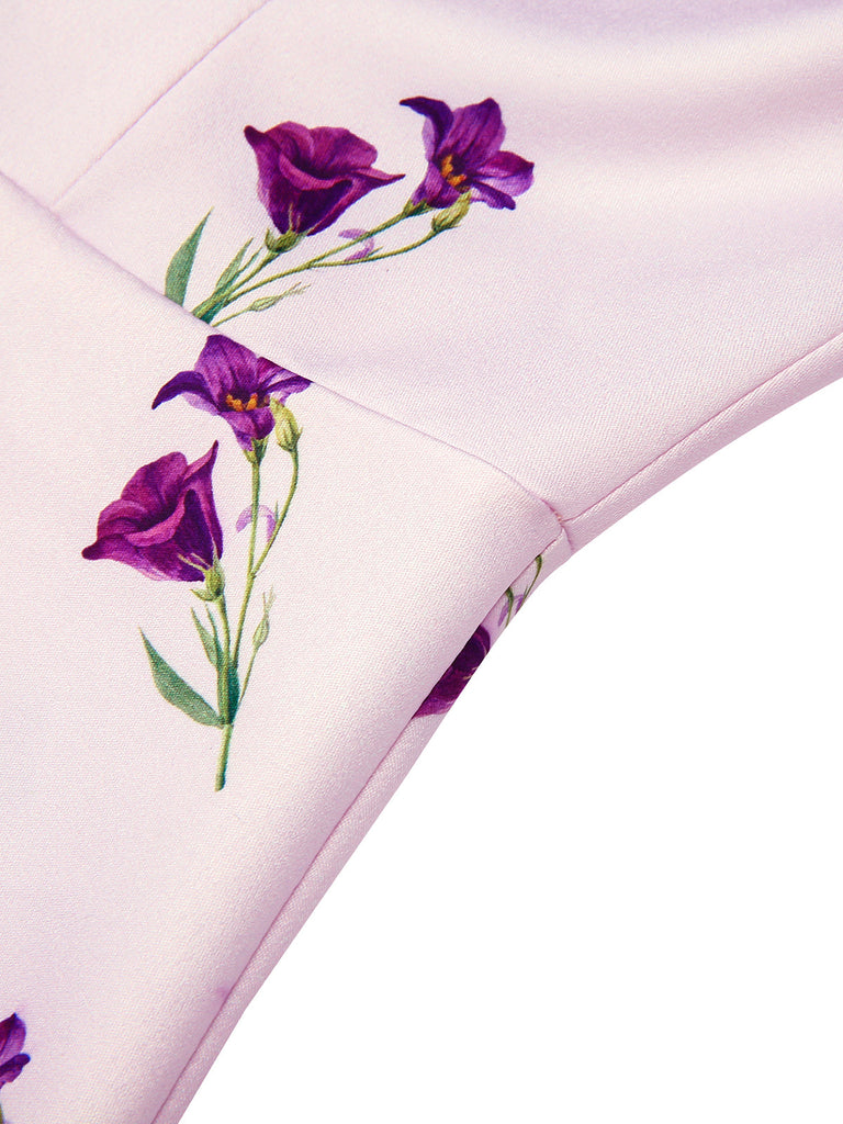 [Prevendita] Abito con risvolto Petunia viola anni '40
