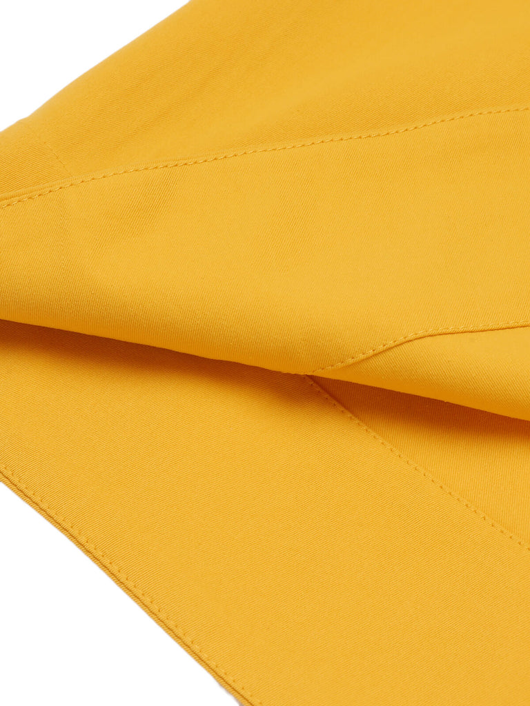 Abito patchwork fiocco bianco giallo anni '60