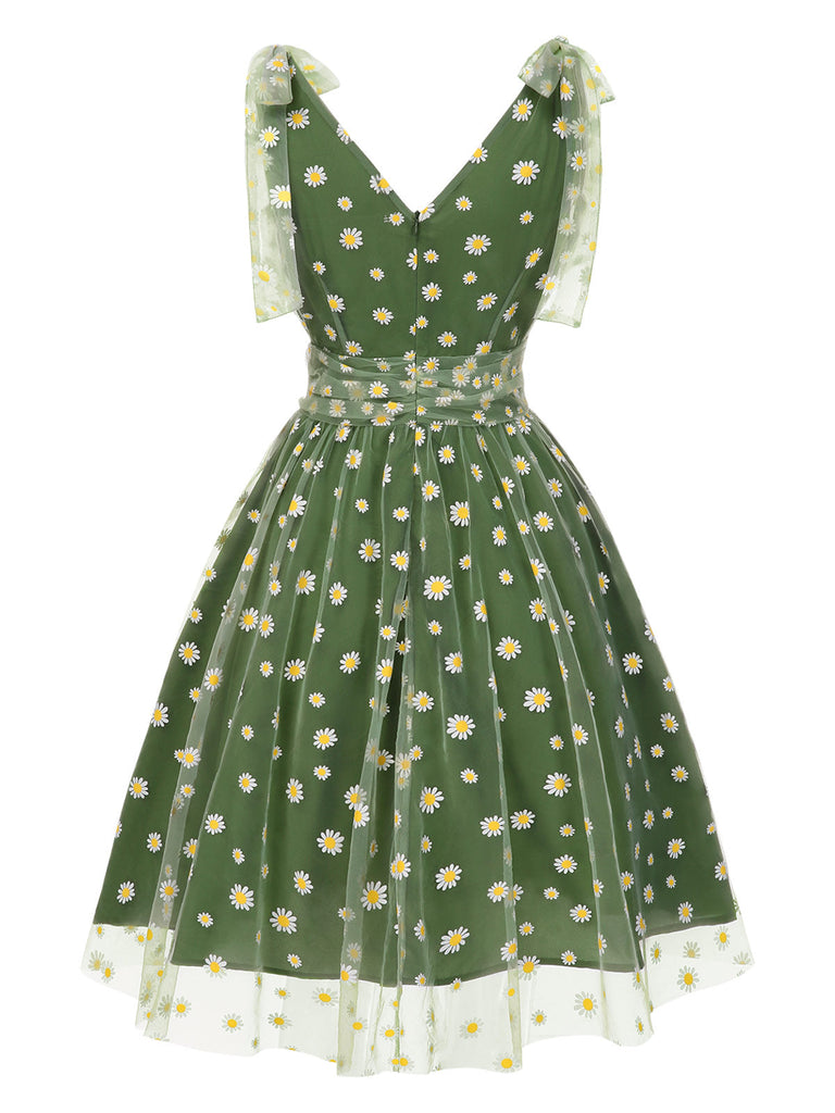 [Prevendita] Abito a ruota a fragole in rete rosa anni '50