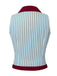 2PCS Camicetta a righe blu e pantaloncini rosso anni '50