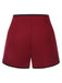 2PCS Camicetta a righe blu e pantaloncini rosso anni '50