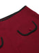 2PCS Camicetta a righe blu e pantaloncini rosso anni '50