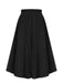 Gonna plissettata elegante nero anni '50