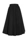 Gonna plissettata elegante nero anni '50