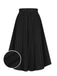 Gonna plissettata elegante nero anni '50