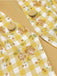 Abito raglan a rosé plaid giallo anni '50