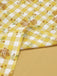Abito raglan a rosé plaid giallo anni '50
