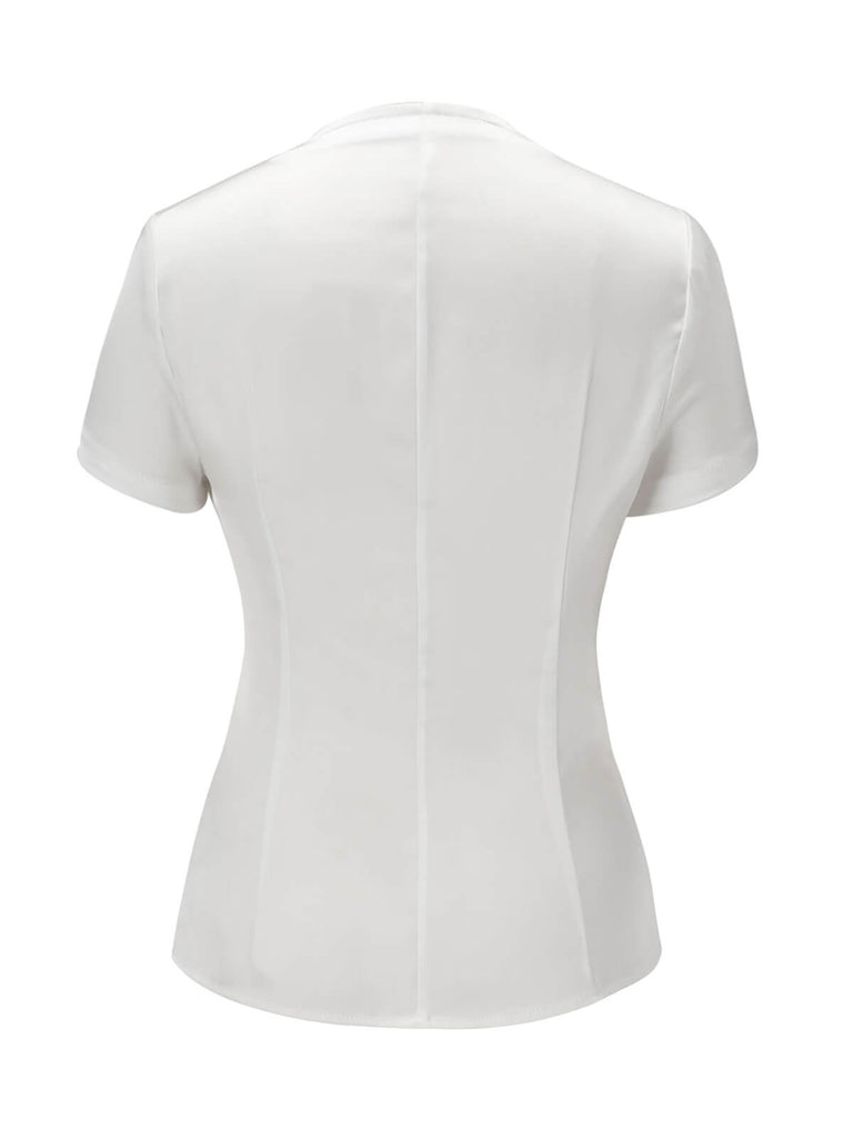 Camicetta con bottoni bianco anni '50