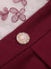 Tuta lunga patchwork con bottoni a farfalla anni '30